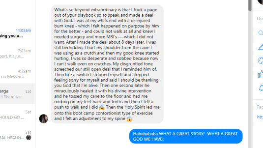 GWGW reader comment Healing Story by Christina D. Parga